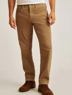 Outlet OUKU Men's Dress Pants Corduroy Pants Trousers Suit Pants Pocket Plain Comfort Soft Full Length Outdoor Business Daily Fashion Streetwear ArmyGreen White