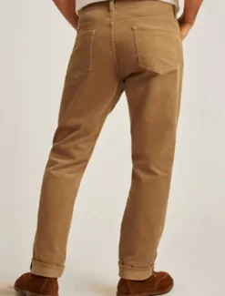Outlet OUKU Men's Dress Pants Corduroy Pants Trousers Suit Pants Pocket Plain Comfort Soft Full Length Outdoor Business Daily Fashion Streetwear ArmyGreen White