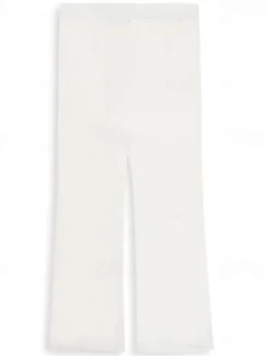 Sale OUKU Men's Dress Pants Corduroy Pants Flared Pants Bell Bottom Trousers Pocket Plain Comfort Soft Full Length Party Outdoor Daily Fashion Chic & Modern White Brown