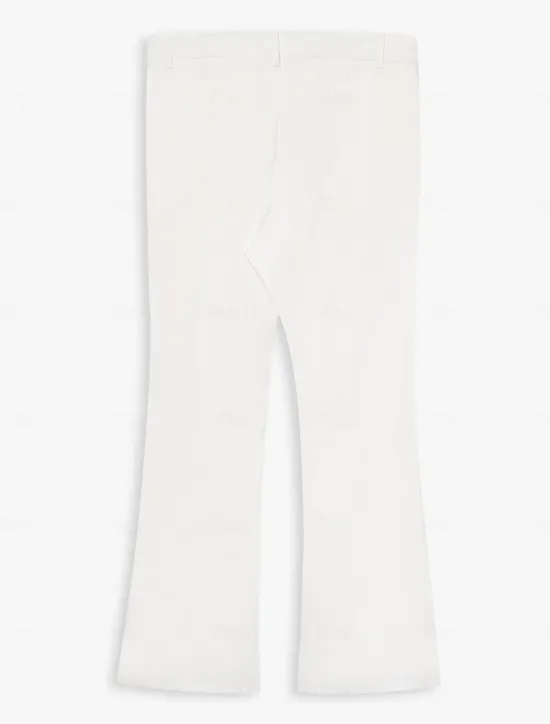 New OUKU Men's Dress Pants Flared Pants Bell Bottom Trousers Pocket Plain Comfort Breathable Wedding Outdoor Daily Fashion Casual Black White