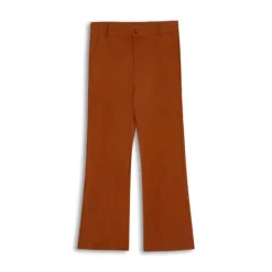Sale OUKU Men's Dress Pants Flared Pants Bell Bottom Trousers Suit Pants Pocket Plain Comfort Breathable Outdoor Daily Going out Fashion Casual Black White