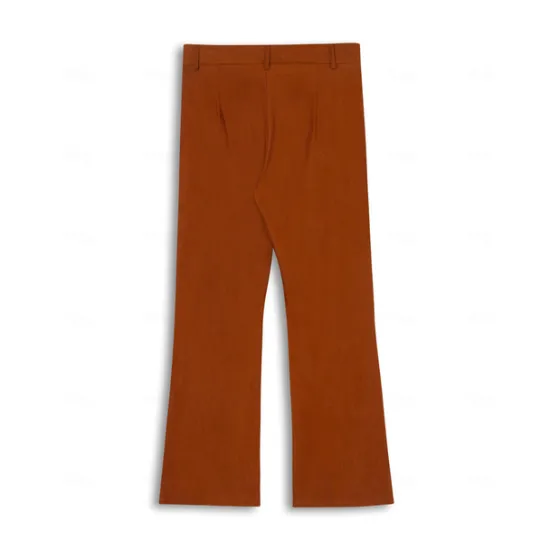 Sale OUKU Men's Dress Pants Flared Pants Bell Bottom Trousers Suit Pants Pocket Plain Comfort Breathable Outdoor Daily Going out Fashion Casual Black White