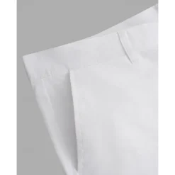 Sale OUKU Men's Dress Pants Linen Pants Trousers Summer Pants Buttons Front Pocket Straight Leg Plain Comfort Breathable Casual Daily Holiday Fashion Basic Black White