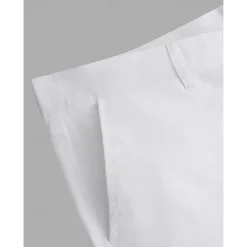 New OUKU Men's Dress Pants Linen Pants Trousers Summer Pants Beach Pants Straight Leg Plain Comfort Outdoor Casual Daily Streetwear Stylish White Navy Blue
