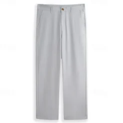 Discount OUKU Men's Dress Pants Linen Pants Trousers Summer Pants Beach Pants Plain Comfort Breathable Outdoor Daily Streetwear Stylish Casual Black White Inelastic