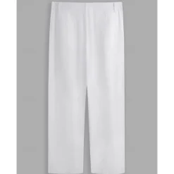 OUKU Men's Dress Pants Linen Pants Trousers Summer Pants Beach Pants Straight Leg Plain Comfort Outdoor Business Daily Streetwear Stylish Black Navy Blue