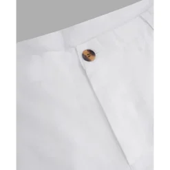 OUKU Men's Dress Pants Linen Pants Trousers Summer Pants Beach Pants Straight Leg Plain Comfort Outdoor Business Daily Streetwear Stylish Black Navy Blue