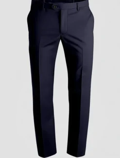Best OUKU Men's Dress Pants Long Solid Color Micro-elastic Regular Fit Black Red Burgundy 2023
