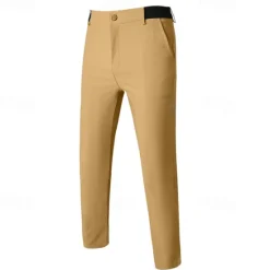 Discount OUKU Men's Dress Pants Skinny Trousers Chinos Buttons Pocket Plain Comfort Formal Party Work Fashion Classic Style Black Army Green Micro-elastic