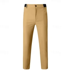Discount OUKU Men's Dress Pants Skinny Trousers Chinos Buttons Pocket Plain Comfort Formal Party Work Fashion Classic Style Black Army Green Micro-elastic