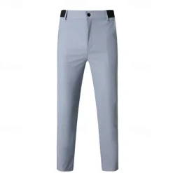 Discount OUKU Men's Dress Pants Skinny Trousers Chinos Buttons Pocket Plain Comfort Formal Party Work Fashion Classic Style Black Army Green Micro-elastic