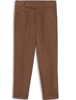 Discount OUKU Men's Dress Pants Trousers Slacks Pleated Pants Suit Pants High Rise Plain Comfort Breathable Wedding Outdoor Daily Elegant Vintage Black White