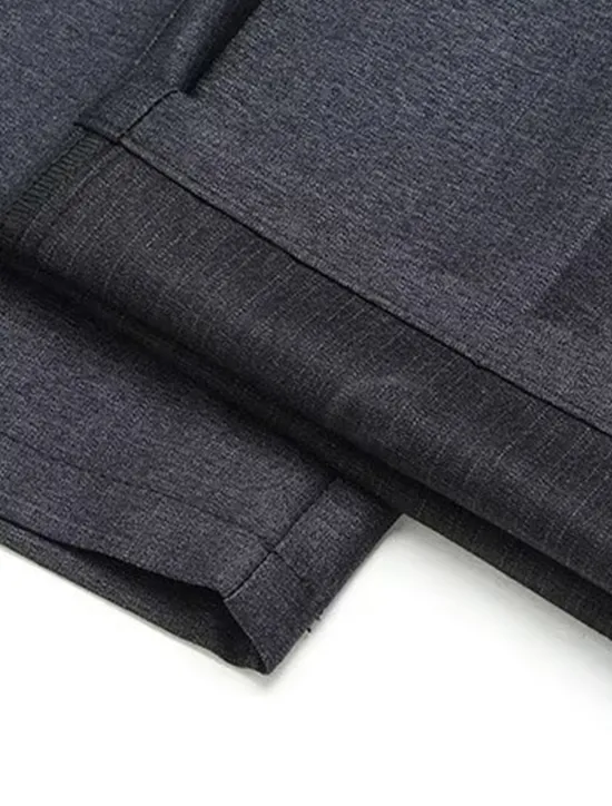 OUKU Men's Dress Pants Trousers Slacks Suit Pants Pocket Plain Comfort Breathable Wedding Outdoor Daily Fashion Casual Black Khaki