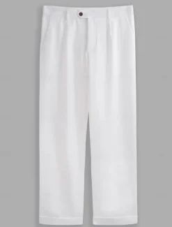 Online OUKU Men's Dress Pants Trousers Slacks Pleated Pants Suit Pants Zipper Buttons Pocket Plain Comfort Breathable Wedding Outdoor Daily Fashion Casual Black White