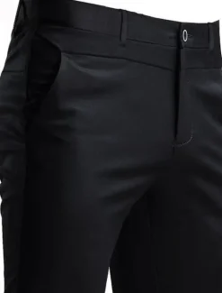 Sale OUKU Men's Dress Pants Trousers Slacks Casual Pants Suit Pants Pocket Solid Colored Wearable Outdoor Full Length Wedding Home Work Fashion Streetwear White gray Black Stretchy