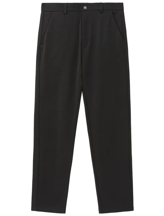 Sale OUKU Men's Dress Pants Trousers Slacks Casual Pants Suit Pants Pocket Solid Colored Wearable Outdoor Full Length Wedding Home Work Fashion Streetwear White gray Black Stretchy