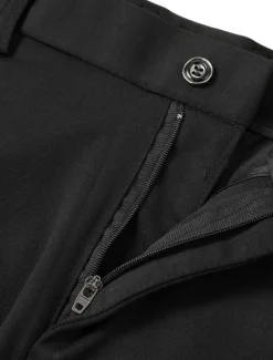 Sale OUKU Men's Dress Pants Trousers Slacks Casual Pants Suit Pants Pocket Solid Colored Wearable Outdoor Full Length Wedding Home Work Fashion Streetwear White gray Black Stretchy