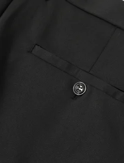 Sale OUKU Men's Dress Pants Trousers Slacks Casual Pants Suit Pants Pocket Solid Colored Wearable Outdoor Full Length Wedding Home Work Fashion Streetwear White gray Black Stretchy