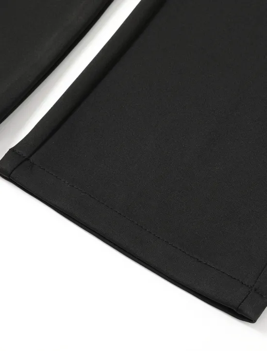 Sale OUKU Men's Dress Pants Trousers Slacks Casual Pants Suit Pants Pocket Solid Colored Wearable Outdoor Full Length Wedding Home Work Fashion Streetwear White gray Black Stretchy