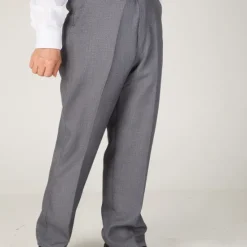 Online OUKU Men's Dress Pants Trousers Chinos Pocket Plain Comfort Breathable Wedding Business Casual Retro Vintage Classic Black Navy Blue High Waist Stretchy