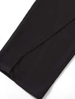Discount OUKU Men's Dress Pants Trousers Pocket Layered Straight Leg Plain Comfort Soft Full Length Outdoor Daily Going out Fashion Streetwear Black White Micro-elastic