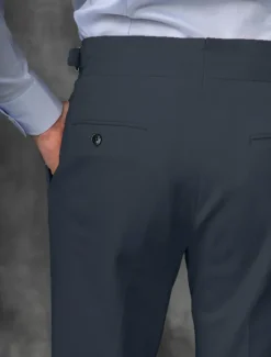 Best OUKU Men's Dress Pants Trousers Suit Pants Gurkha Pants Pocket Plain Comfort Breathable Outdoor Daily Going out Fashion Casual Slim Black White