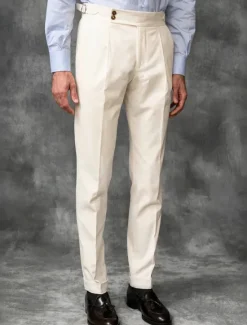 Best OUKU Men's Dress Pants Trousers Suit Pants Gurkha Pants Pocket Plain Comfort Breathable Outdoor Daily Going out Fashion Casual Slim Black White