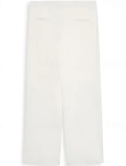 Online OUKU Men's Dress Pants Trousers Baggy Pants Suit Pants Pocket Straight Leg Plain Comfort Soft Full Length Formal Business Daily Fashion Streetwear Black White