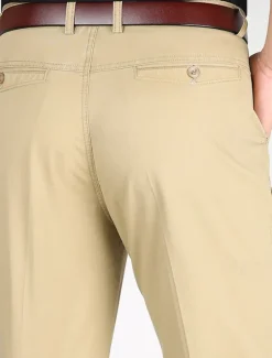 Outlet OUKU Men's Dress Pants Trousers Chinos Buttons Pocket Straight Leg Plain Comfort Formal Party Work Fashion Classic Style Dark Khaki Light Khaki Micro-elastic