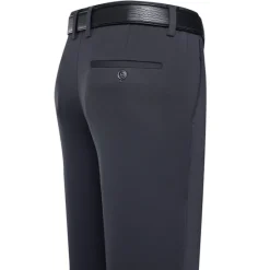 OUKU Men's Dress Pants Trousers Slacks Flat Front Pants Suit Pants Straight Leg Geometry Stretch No-Iron Formal Wedding Business Classic Style Casual Black Royal Blue High Waist Stretchy