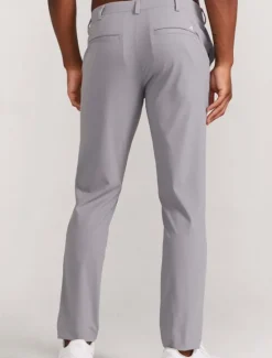OUKU Men's Dress Pants Trousers Chinos Buttons Pocket Plain Comfort Formal Party Work Fashion Classic Style Black White Micro-elastic