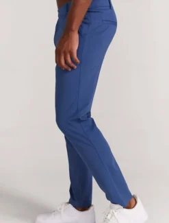 OUKU Men's Dress Pants Trousers Chinos Buttons Pocket Plain Comfort Formal Party Work Fashion Classic Style Black White Micro-elastic