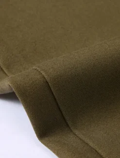 Outlet OUKU Men's Dress Pants Trousers Chinos Buttons Pocket Straight Leg Plain Comfort Formal Party Work Fashion Classic Style Black Dark Green Micro-elastic