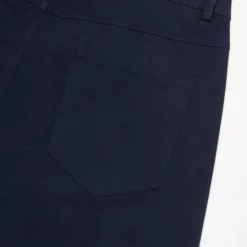 Clearance OUKU Men's Dress Pants Zipper Pocket Solid Color Breathable Full Length Formal Office Work Chic & Modern Formal Khaki Micro-elastic Navy Blue