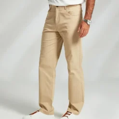 Clearance OUKU Men's Dress Pants Zipper Pocket Solid Color Breathable Full Length Formal Office Work Chic & Modern Formal Khaki Micro-elastic Navy Blue