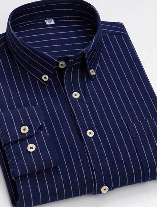 Best OUKU Men's Dress Shirt Button Down Shirt Collared Shirt Oxford Shirt Tartan Wedding Casual A B F G Long Sleeve All Seasons Clothing Apparel