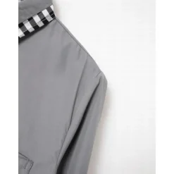 New OUKU Men's Dress Shirt Button Down Shirt Non Iron Shirt Casual Shirt Black White Pink Burgundy Blue Long Sleeve Color Block Solid / Plain Color Turndown Wedding Vacation Button-Down Clothing Apparel Cotton