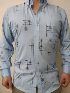 Sale OUKU Men's Dress Shirt Button Down Shirt Non Iron Shirt Collared Shirt Stretch Tartan Wedding Work Wine Black / Gray Black White Long Sleeve Square Neck All Seasons Clothing Apparel
