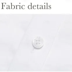 Outlet OUKU Men's Dress Shirt Button Up Shirt Long Sleeve Solid Color Turndown Spring & Fall Wedding Party Clothing Apparel Button White