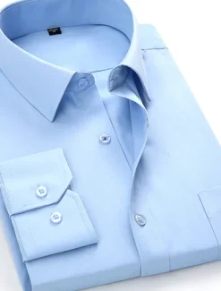 Sale OUKU Men's Dress Shirt Collared Shirt Button Up Shirt Graphic Prints Wedding Work Black White Yellow Red Long Sleeve Turndown All Seasons Clothing Apparel