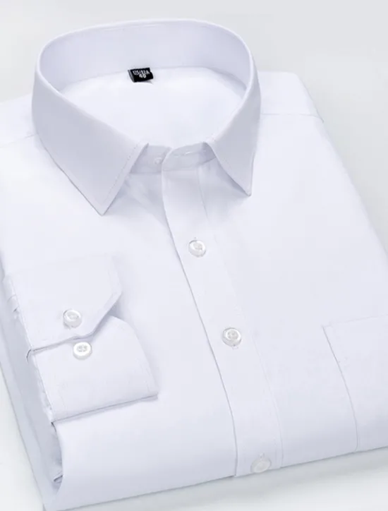 Sale OUKU Men's Dress Shirt Collared Shirt Button Up Shirt Graphic Prints Wedding Work Black White Yellow Red Long Sleeve Turndown All Seasons Clothing Apparel