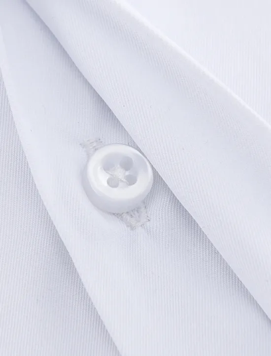 Discount OUKU Men's Dress Shirt French Cuff Shirt Collared Shirt Button Up Shirt Plain Wedding Party White Pink Blue Long Sleeve Turndown Spring, Fall, Winter, Summer Clothing Apparel Collared Shirts
