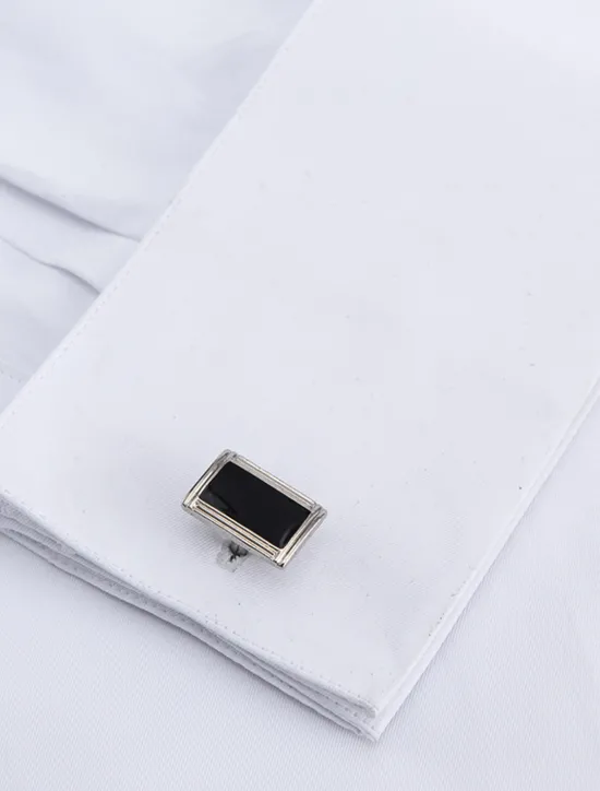 Discount OUKU Men's Dress Shirt French Cuff Shirt Collared Shirt Button Up Shirt Plain Wedding Party White Pink Blue Long Sleeve Turndown Spring, Fall, Winter, Summer Clothing Apparel Collared Shirts