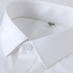 Outlet OUKU Men's Dress Shirt Non Iron Shirt Plain Wedding Outdoor Wine Black White Navy Blue Long Sleeve Square Neck Spring & Fall Clothing Apparel Button-Down