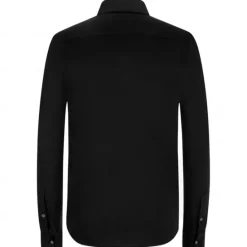 Hot OUKU Men's Dress Shirt Printed Shirts Skeleton Vacation Party Black White Long Sleeve Turndown Summer Spring Clothing Apparel Print