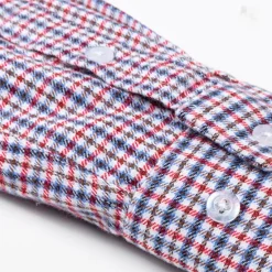 New OUKU Men's Dress Shirt Stripes and Plaid Wedding Office & Career Light Pink Dark Red Yellow Light Green Turndown All Seasons Clothing Apparel