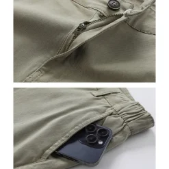 New OUKU Men's Dress Shorts Burmuda Shorts Work Shorts Ruched Pocket Plain Comfort Breathable Knee Length Outdoor Business Fashion Casual Black Wine