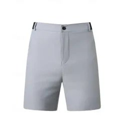 Outlet OUKU Men's Dress Shorts Burmuda Shorts Work Shorts Pocket Plain Comfort Breathable Knee Length Outdoor Business Fashion Casual Black Navy Blue