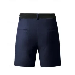 Outlet OUKU Men's Dress Shorts Burmuda Shorts Work Shorts Pocket Plain Comfort Breathable Knee Length Outdoor Business Fashion Casual Black Navy Blue