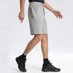 Outlet OUKU Men's Dress Shorts Burmuda Shorts Work Shorts Ruched Pocket Plain Comfort Breathable Knee Length Outdoor Business Fashion Casual Black Orange